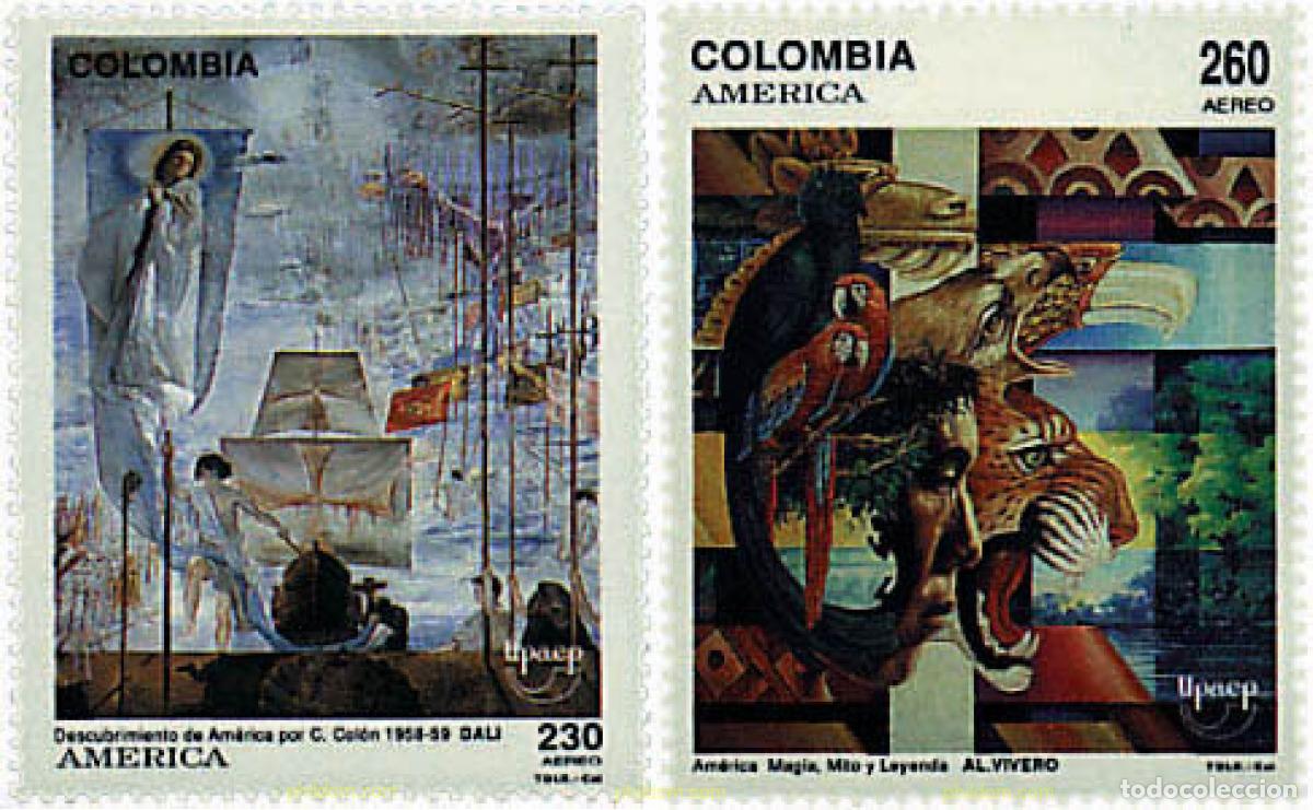 Sellos: 82594 MNH COLOMBIA 1992 AMERICA-UPAEP 1992 - V CENTENARIO DEL DESCUBRIMIENTO