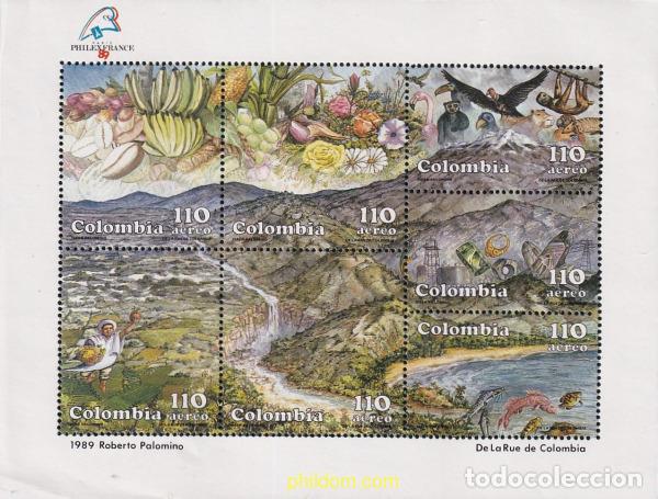 Sellos: 36570 MNH COLOMBIA 1989 PHILEXFRANCE 89. EXPOSICION FILATELICA INTERNACIONAL