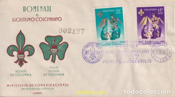 Sellos: 621202 MNH COLOMBIA 1962 ESCULTISMO COLOMBIANO