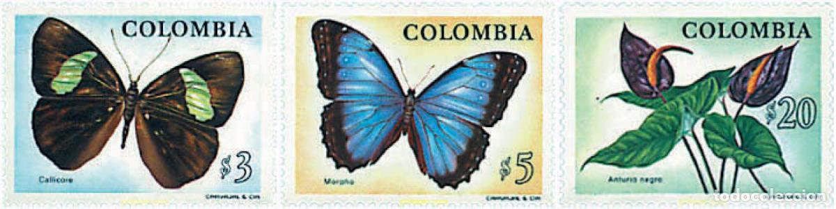 Selos: 82575 MNH COLOMBIA 1976 FAUNA Y FLORA