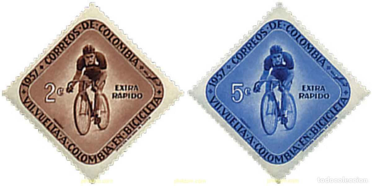 Timbres: 27065 MNH COLOMBIA 1957 7 VUELTA CICLISTA A COLOMBIA