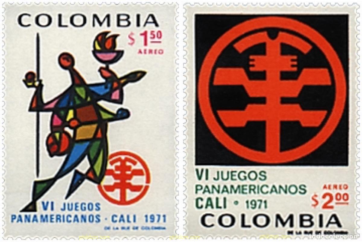 Sellos: 27069 MNH COLOMBIA 1971 6 JUEGOS DEPORTIVOS PANAMERICANOS.