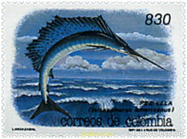 Sellos: 28546 MNH COLOMBIA 1991 PEZ