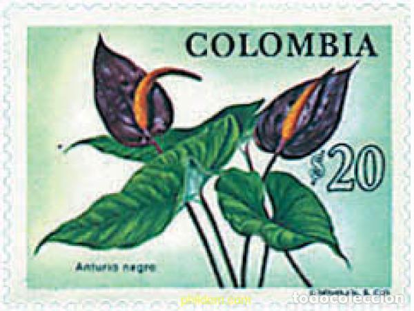 Sellos: 267599 MNH COLOMBIA 1976 FAUNA Y FLORA