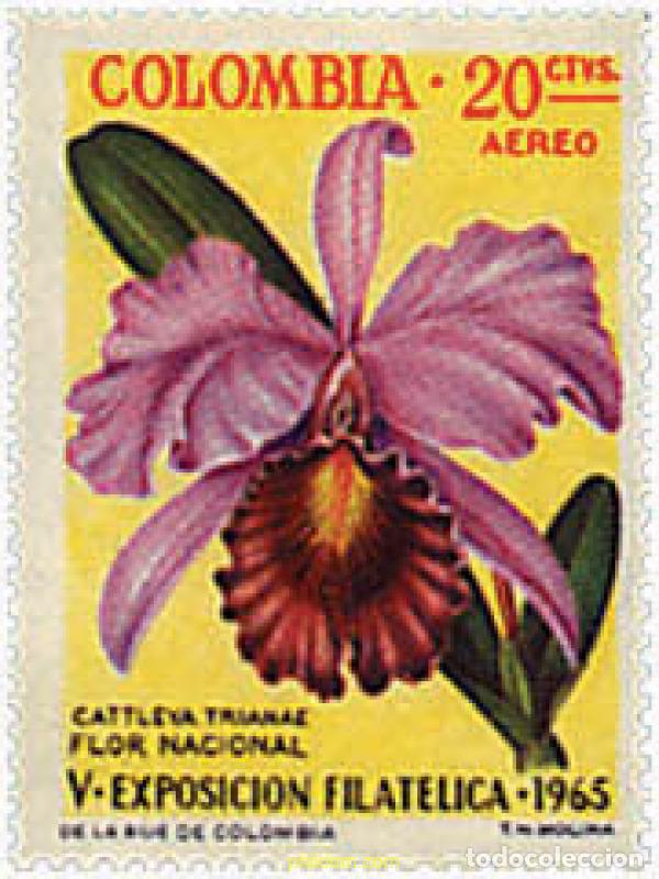 Sellos: 82558 MNH COLOMBIA 1965 5 EXPOSICION FILATELICA EN BOGOTA