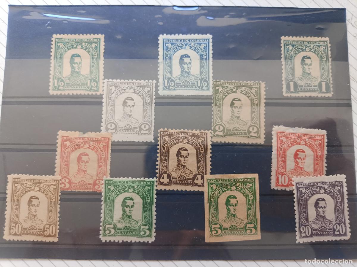 Stamps: Colombia, Antioquia. Sellos antiguos