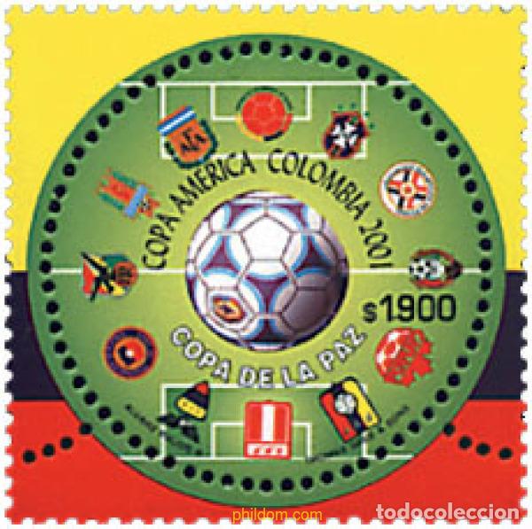 Sellos: 99145 MNH COLOMBIA 2001 COPA AMERICA