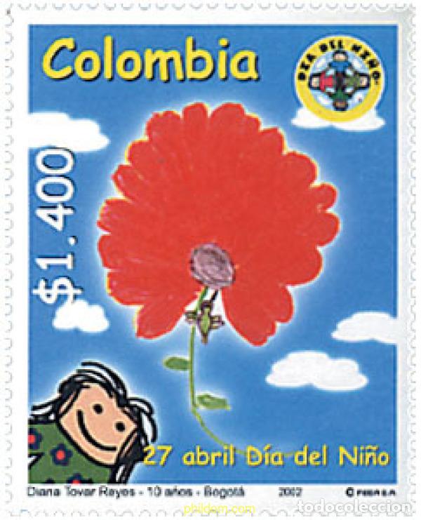 Sellos: 82601 MNH COLOMBIA 2002 DIA DEL NI&Ntilde;O