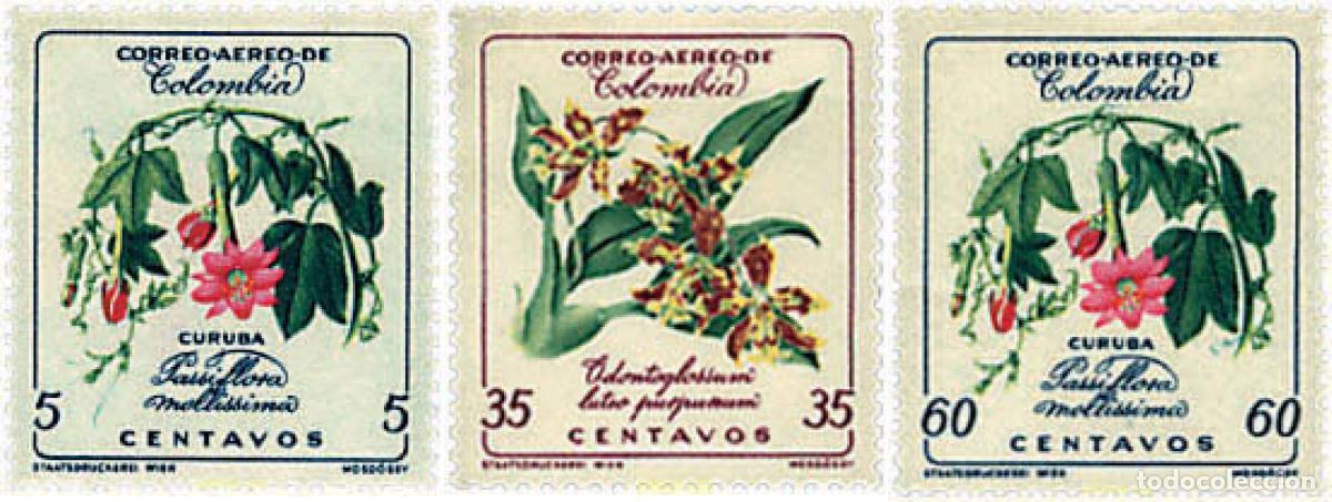 Sellos: 671719 MNH COLOMBIA 1960 FLORES