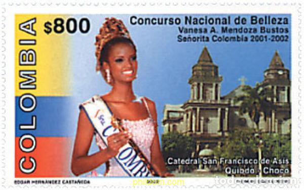 Sellos: 368769 MNH COLOMBIA 2002 CONCURSO NACIONAL DE BELLEZA