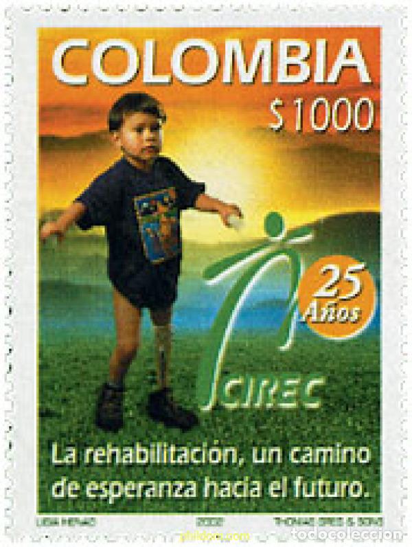 Sellos: 138335 MNH COLOMBIA 2002 25 A&Ntilde;OS DE CIREC