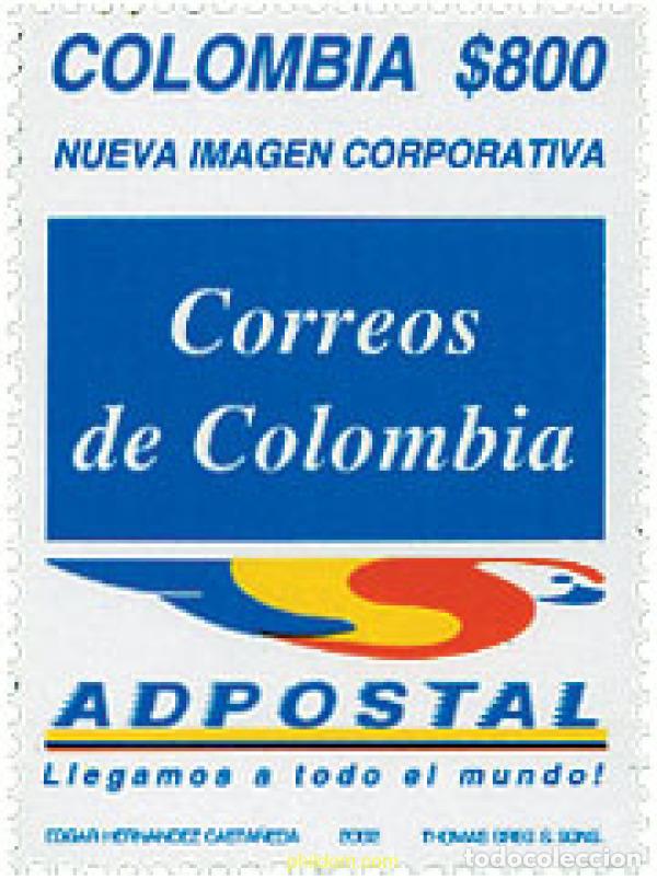 Sellos: 138336 MNH COLOMBIA 2002 NUEVA IMAGEN DE AD POSTAL