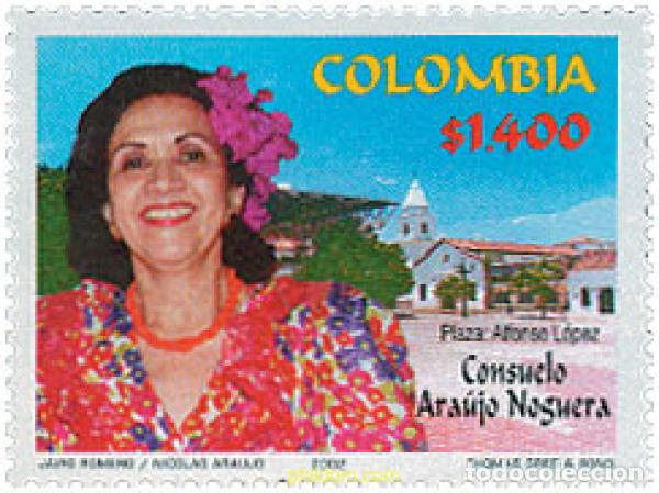 Sellos: 101769 MNH COLOMBIA 2002 HOMENAJE A CONSUELO ARAUJO NOGUERA
