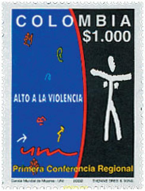 Sellos: 138342 MNH COLOMBIA 2002 PRIMERA CONFERENCIA REGIONAL