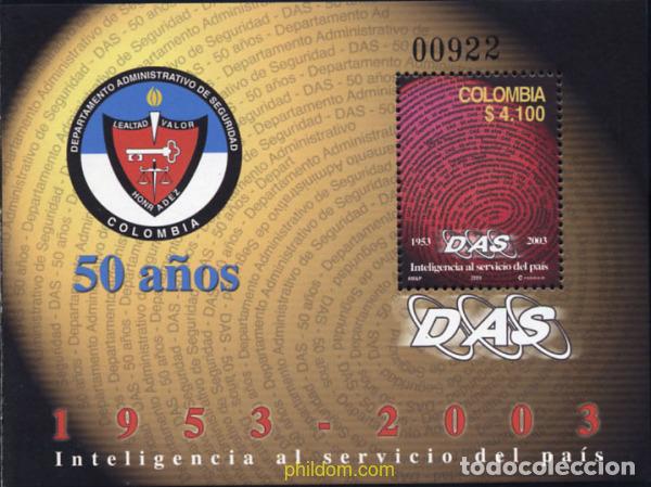 Sellos: 137932 MNH COLOMBIA 2003 50 A&Ntilde;OS DEL DEPARTAMENTO ADMINISTRATIVO DE SEGURIDAD