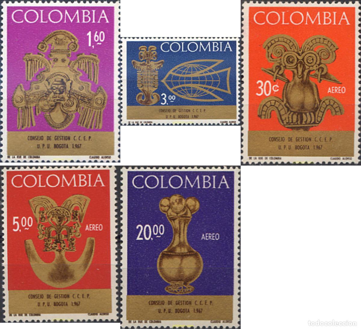 Sellos: 144199 MNH COLOMBIA 1967 CONSEJO DE GESTION DE LA UNION POSTAL UNIVERSAL CCEP