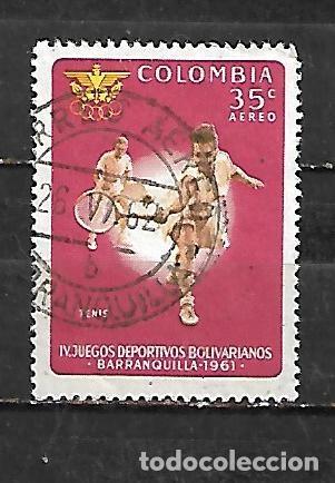 Briefmarken: 1961: IV Juegos deportivos bolivarianos. Barranquilla. A&eacute;reos - Tenis (usado)