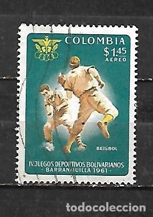 Briefmarken: 1961: IV Juegos deportivos bolivarianos. Barranquilla. A&eacute;reos - Baseball (usado)