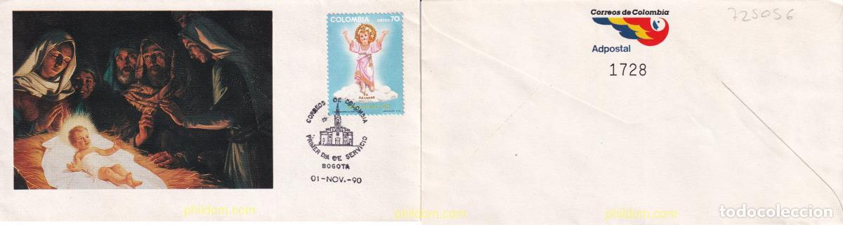 Sellos: 725056 USED COLOMBIA 1990 NAVIDAD