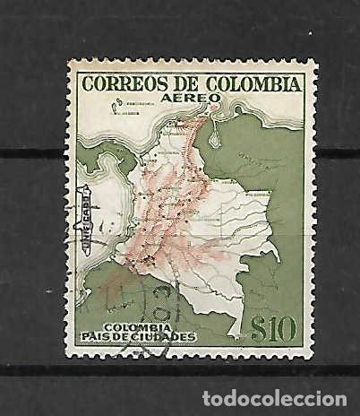 Sellos: Mapa de (unificado), Colombia, sello a&ntilde;o 1954 Yvert 12,50 &euro;