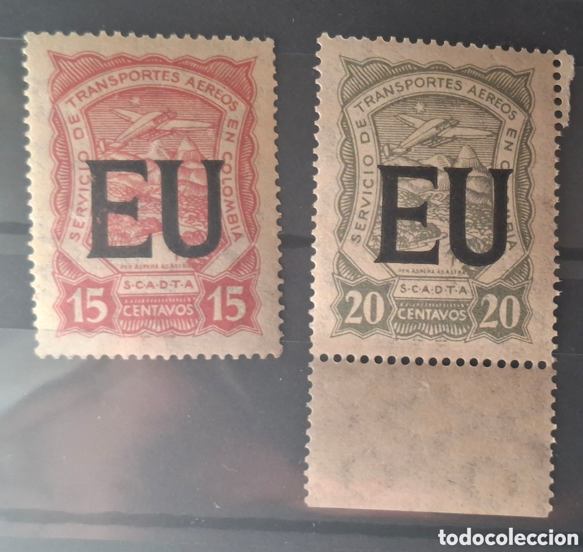 Sellos: Colombia Selloscaereos SCADTA consular EU nuevos**