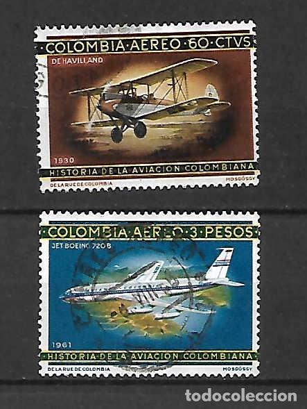 Sellos: Historia de la aviaci&oacute;n, Colombia, sellos a&ntilde;o 1965/6