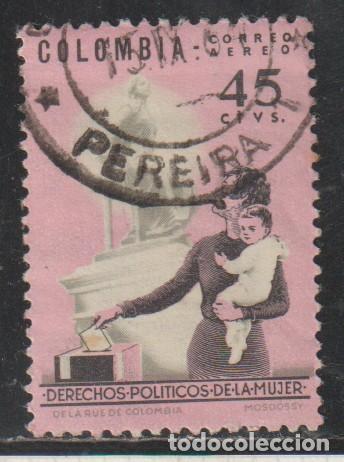 Sellos: COLOMBIA // YVERT 432 AEREO // 1964 ... USADO