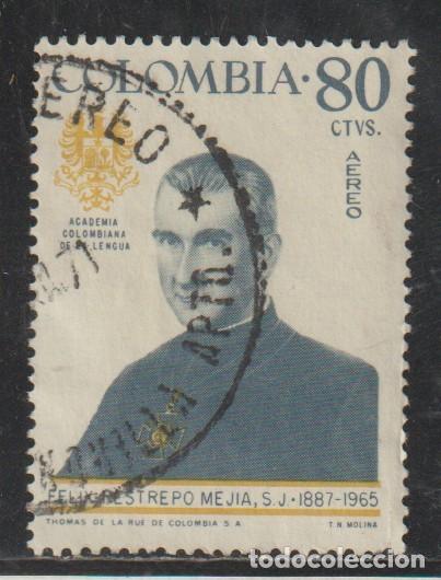 Sellos: COLOMBIA // YVERT 468 AEREO // 1967 ... USADO