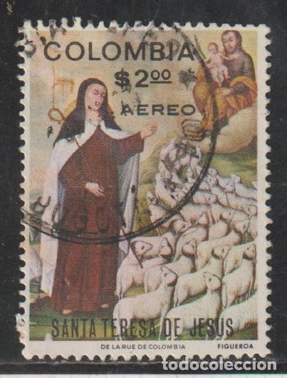 Sellos: COLOMBIA // YVERT 546 AEREO // 1972 ... USADO