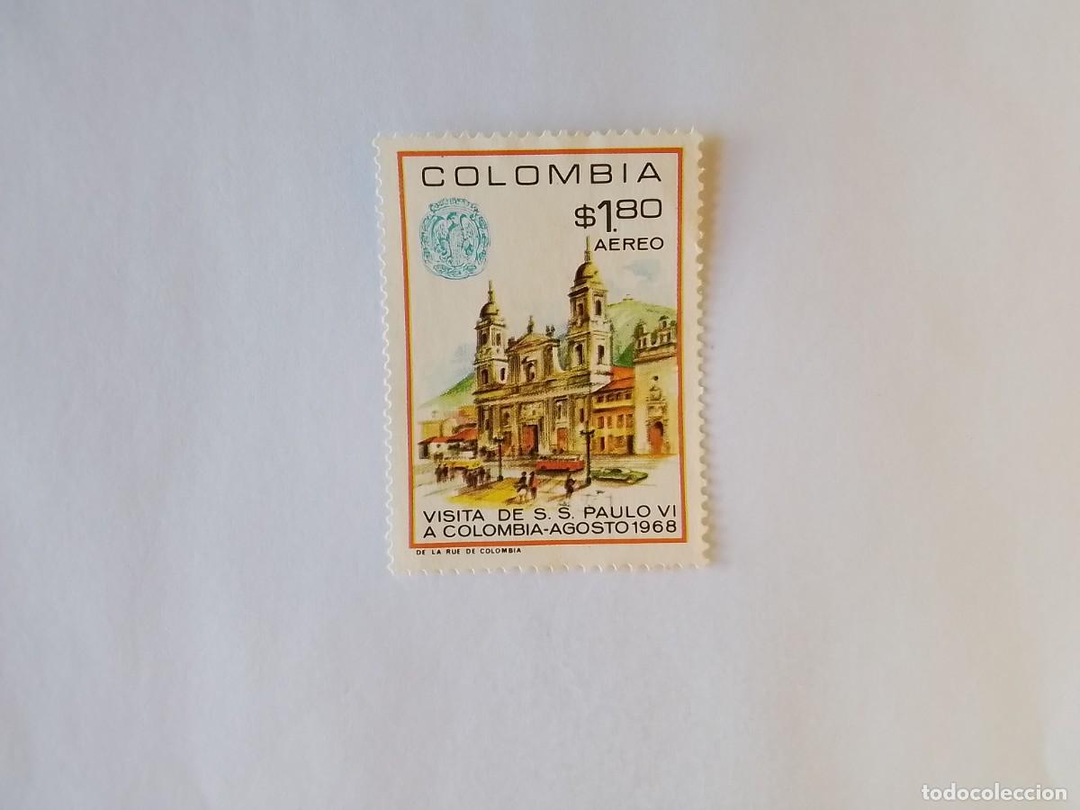 Sellos: A&Ntilde;O 1968 COLOMBIA SELLO USADO