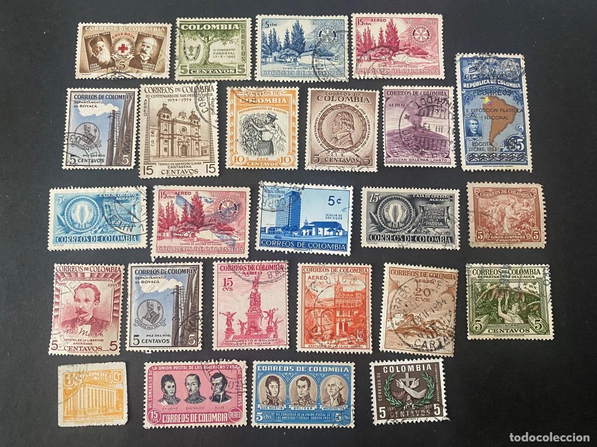 Sellos: Colombia, lote de sellos