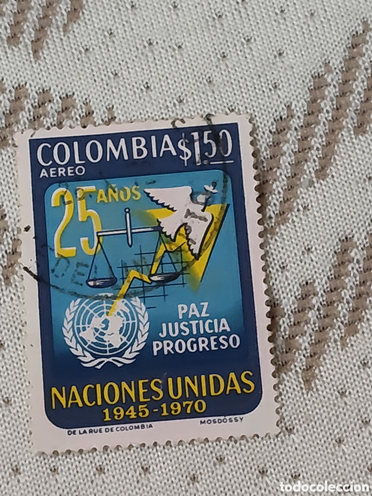 Sellos: Sello de Colombia 25 Aniversario de Naciones Unidas 1970