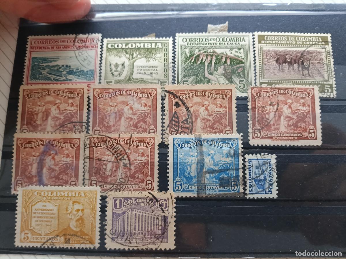 Stamps: Lote de sellos de Colombia