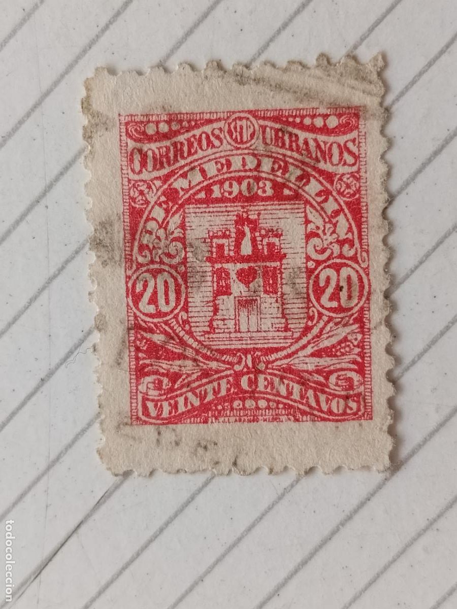 Sellos: Colombia. Correos urbanos de Medell&iacute;n 1903 Urgente