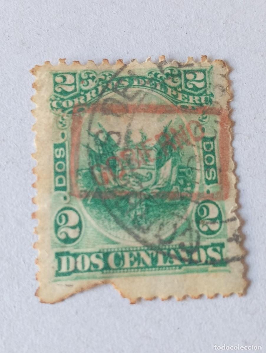 Sellos: SELLOS CLASICOS MUY ANTIGUOS DE PERU A&Ntilde;O 1889 SOBRECARGA SELLO A&Ntilde;O 1884 GOBIERNO NUMERO 1 SERVICIO