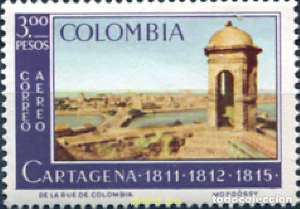 Sellos: 176980 MNH COLOMBIA 1964 VISTA GENERAL DE CARTAGENA
