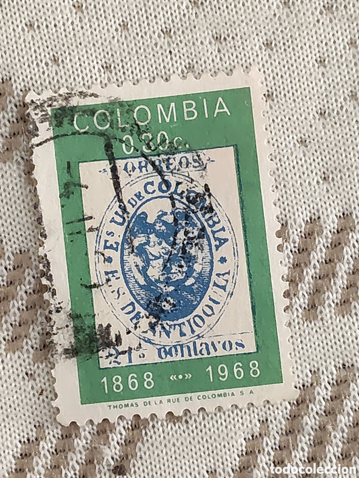 Sellos: Sello de Colombia Centenario del primer sello de Antioquia 1968