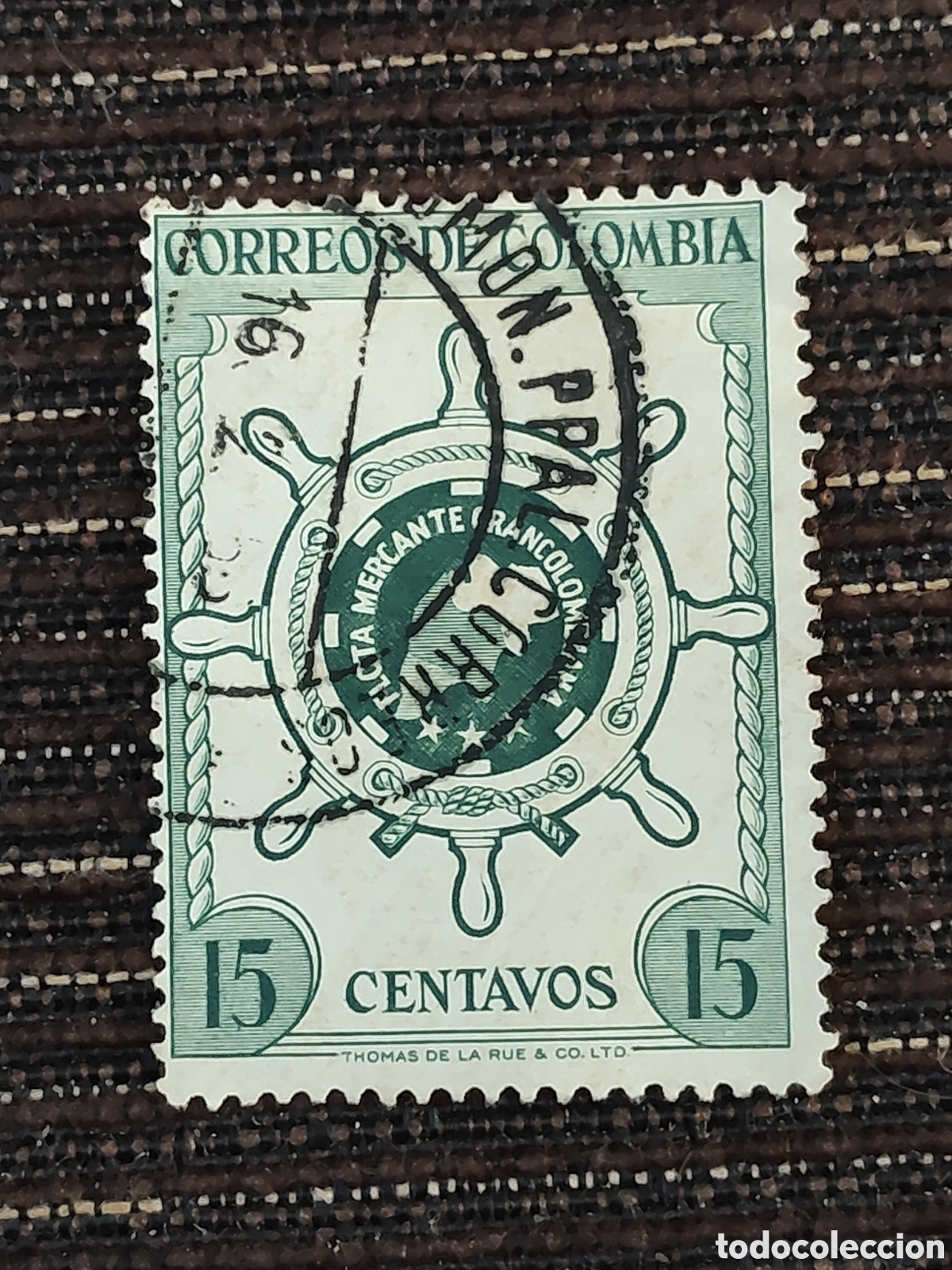 Sellos: Sello de Colombia Flota mercante Gran Colombiana 1955