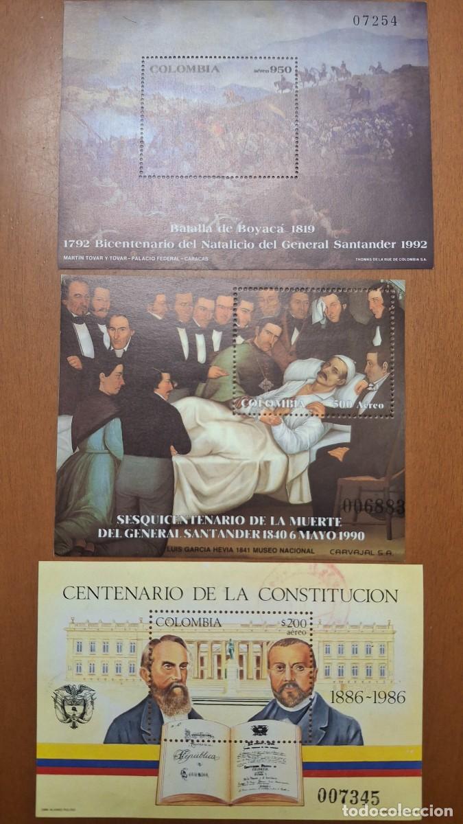 Briefmarken: HB480 HOJITAS BLOQUE de COLOMBIA en NUEVO ideal para tematicas (leer descripcion)