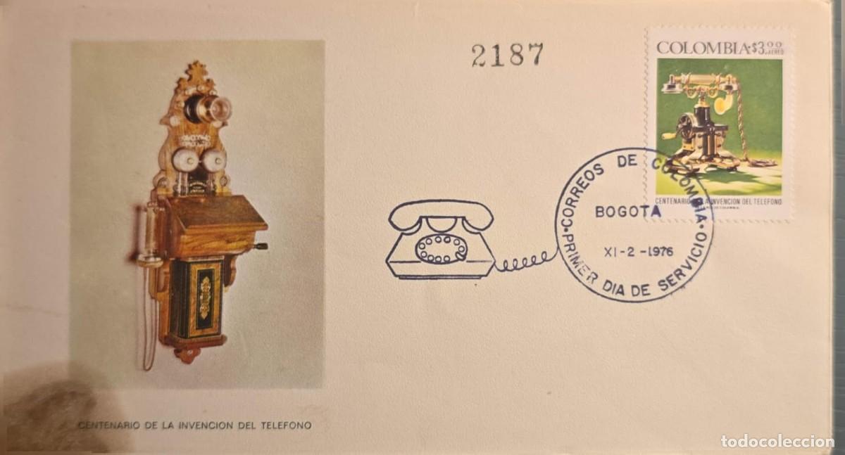 Sellos: TS)1976, COLOMBIA, FIRST DAY COVER, PURELY PHILATELIC AIRMAIL COLLECTIBLE, THE STAMP FEATURES AN ILL