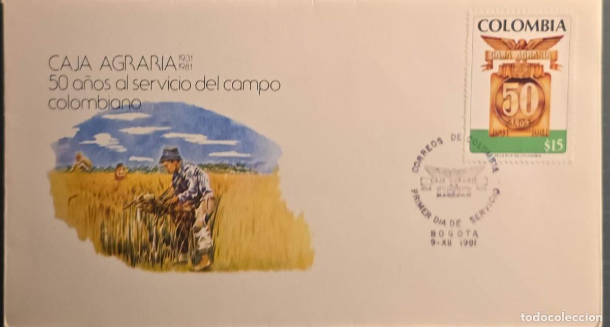 Sellos: TS)1981, COLOMBIA, FIRST DAY COVER FEATURING AN OFFICIAL ISSUE WITH AN UNDERSTATED DESIGN AND AN ART