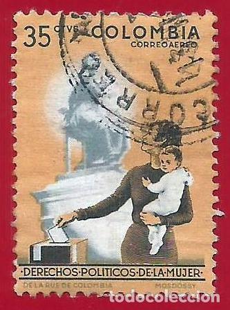 Sellos: Colombia. 1962. Scott # C434. Derechos Politicos de la Mujer