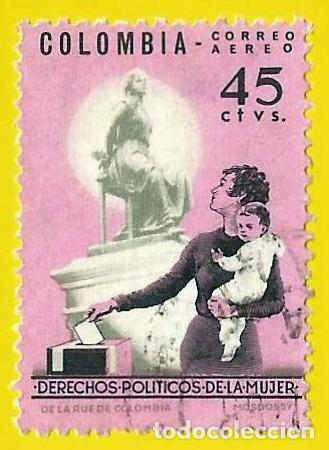 Sellos: Colombia. 1963. Scott # C450. Derechos Politicos de la Mujer