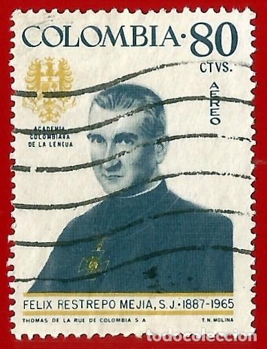 Sellos: Colombia. 1967. Scott # C486. Felix Restrepo Mejias. Sacerdote Jesuita