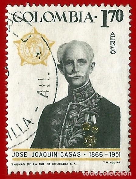 Sellos: Colombia. 1967. Scott # C487. Jose Joaquin Casas. Politico y Escritor