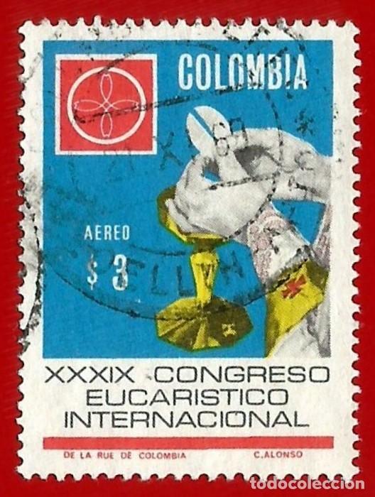 Sellos: Colombia. 1968. Scott # C505. Congreso Eucaristico Internacional