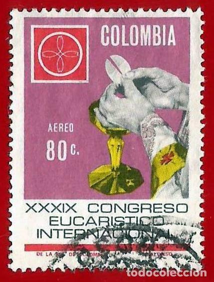 Sellos: Colombia. 1968. Scott # C500. Congreso Eucaristico Internacional