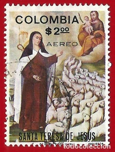 Sellos: Colombia. 1972. Scott # C568. Santa Teresa de Jesus