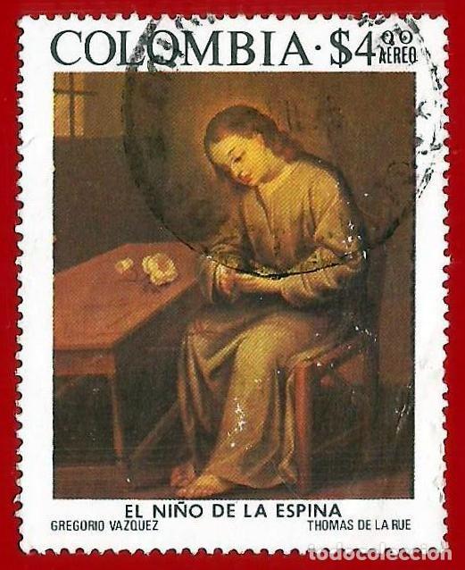 Sellos: Colombia. 1975. Scott # C617. El Ni&ntilde;o de la Espina, de Gregorio Vazquez