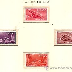 Sellos: FERNANDO POO EDIFIL Nº 203-206 DIA DEL SELLO 1961 FIJASELLOS 